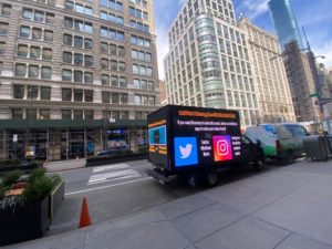 #MaketheBatfleckMovie LED Digital Billboard Truck