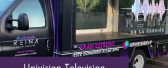 Univision Television Advertises Their Show Reina With Our Billboard Trucks