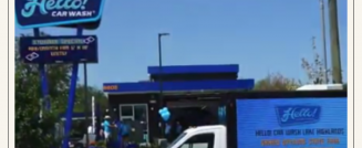 Hello Car Wash Advertises Their Grand Opening With Our Billboard Trucks
