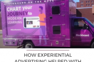 How Experiential Advertising Helped With Blackboard's Marketing