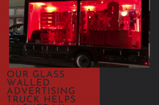 Our Glass Walled Advertising Truck Helps Market Lil Keed’s New Album