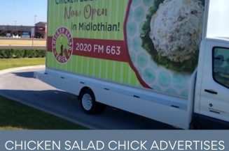 Chicken Salad Chick Advertises Their Restaurant With Mobile Billboards