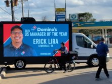 Domino's Manager of the Year LED Digital Billboard