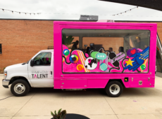 Symphony Talent Glass Wall Display Truck